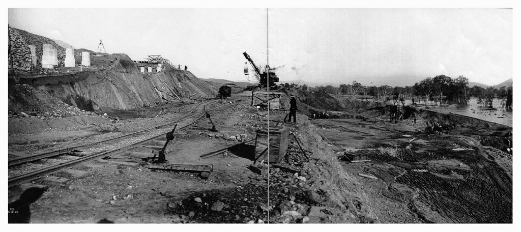 1921 excavation of dam site