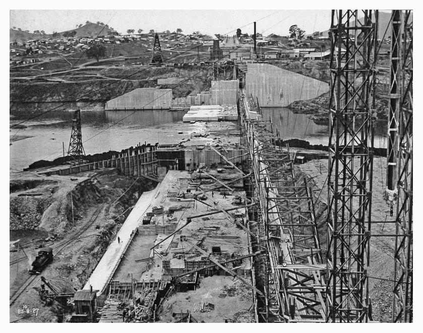 1927 Hume Weir wall face 02