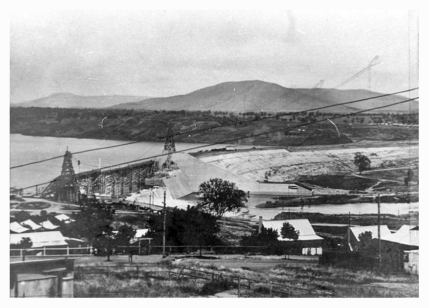 1930 Hume Weir looking-south