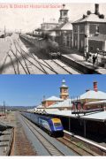 Albury Railway Station train leaving