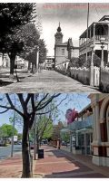 Dean St Albury looking west pre-1908