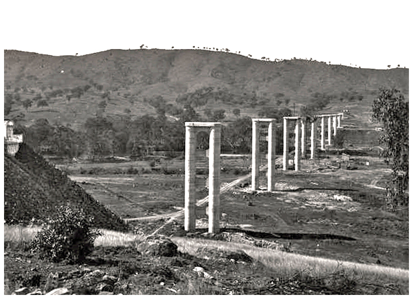 Bethanga Bridge construction 05